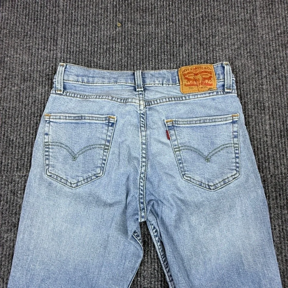 Levis 511 Slim Fit Blue Light Wash Denim Jeans Mens 29x30 04511-3623